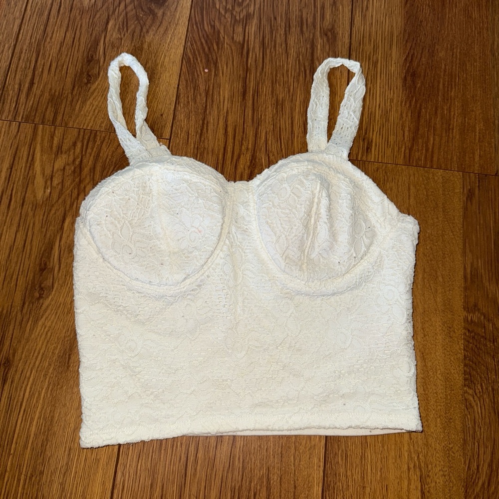 No Boundaries Lace White Bralette